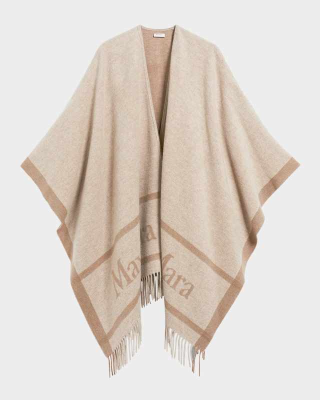 Hilde Wool Fringe Poncho